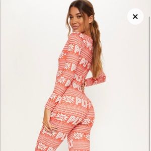 PLT Red Fair Aisle Onesie